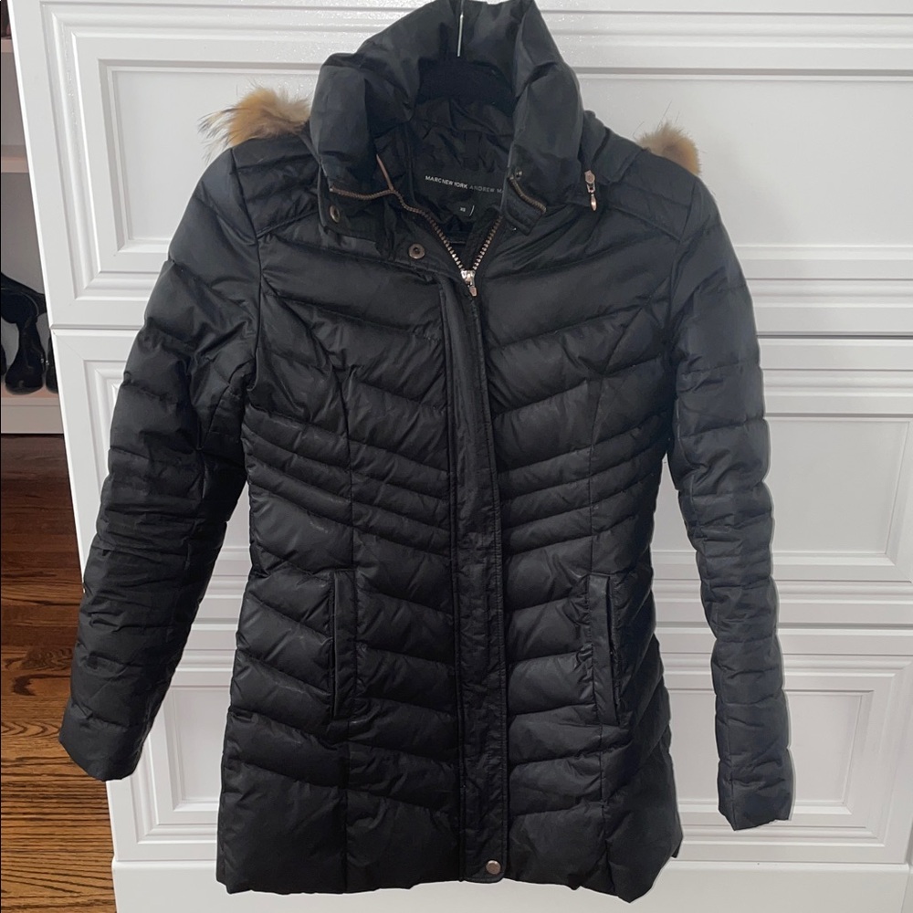 Andrew Marc Black Quilted Jacket